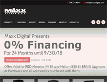 Tablet Screenshot of maxxdigital.com
